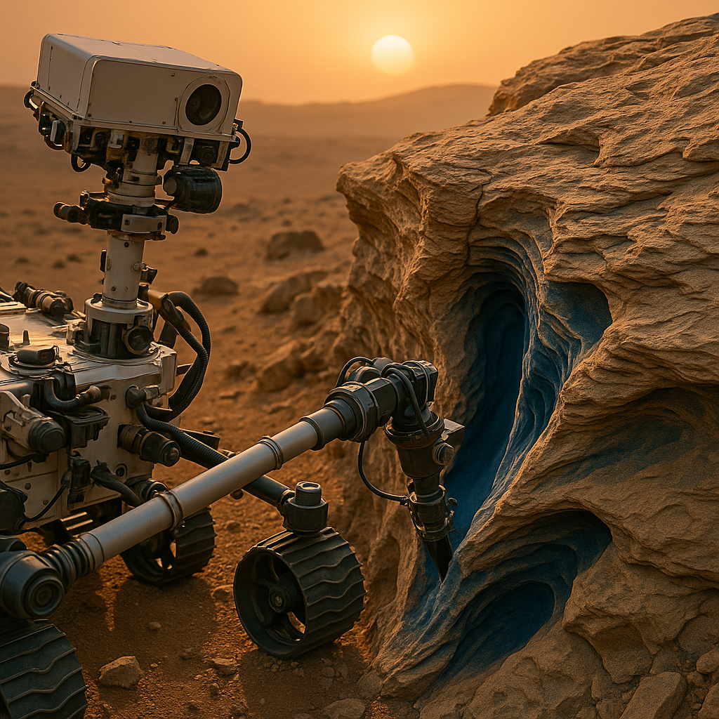 NASA Just Found the Clearest Evidence of Ancient Life on Mars in a Rock Called "Sapphire Canyon"